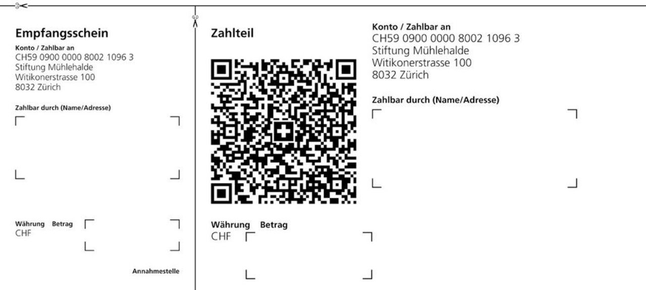 QR-Zahlschein Spende